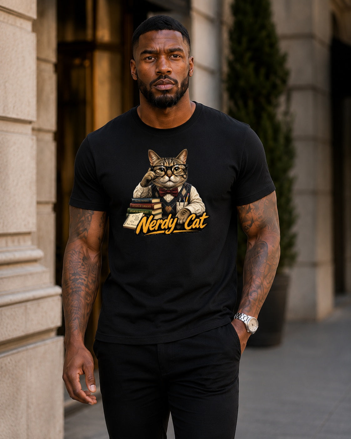 Nerdy Cat Tee