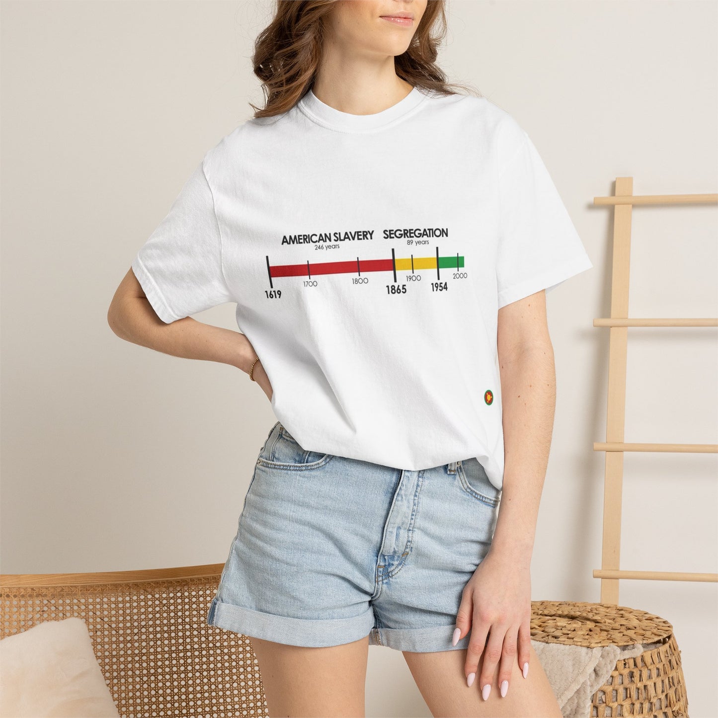 American Slavery Segregation Timeline T-Shirt | Historical Timeline Tee