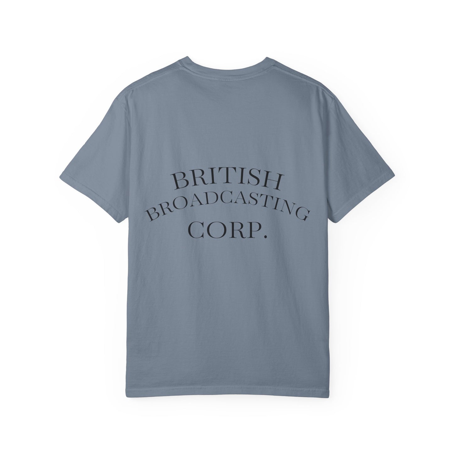 BBC Graphic T-Shirt — Classic Logo Front, "British Broadcasting Corp." Back