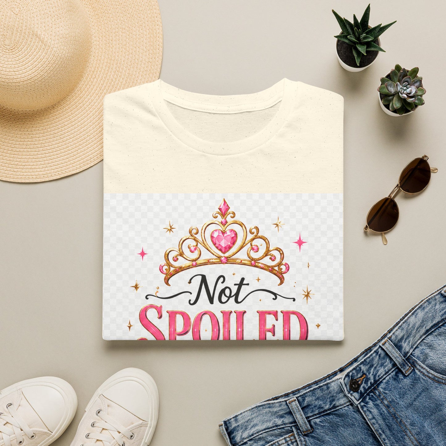 Not Spoiled Just Royal T-Shirt — Cute Princess Tiara Tee for Girls & Women