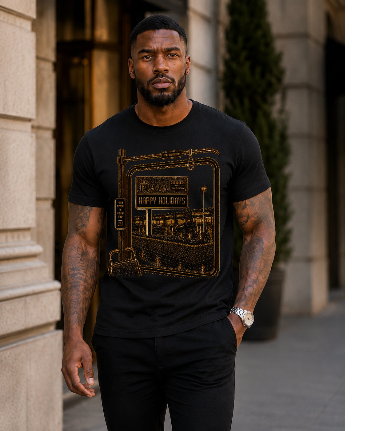 Shopping at Evergreen Tee