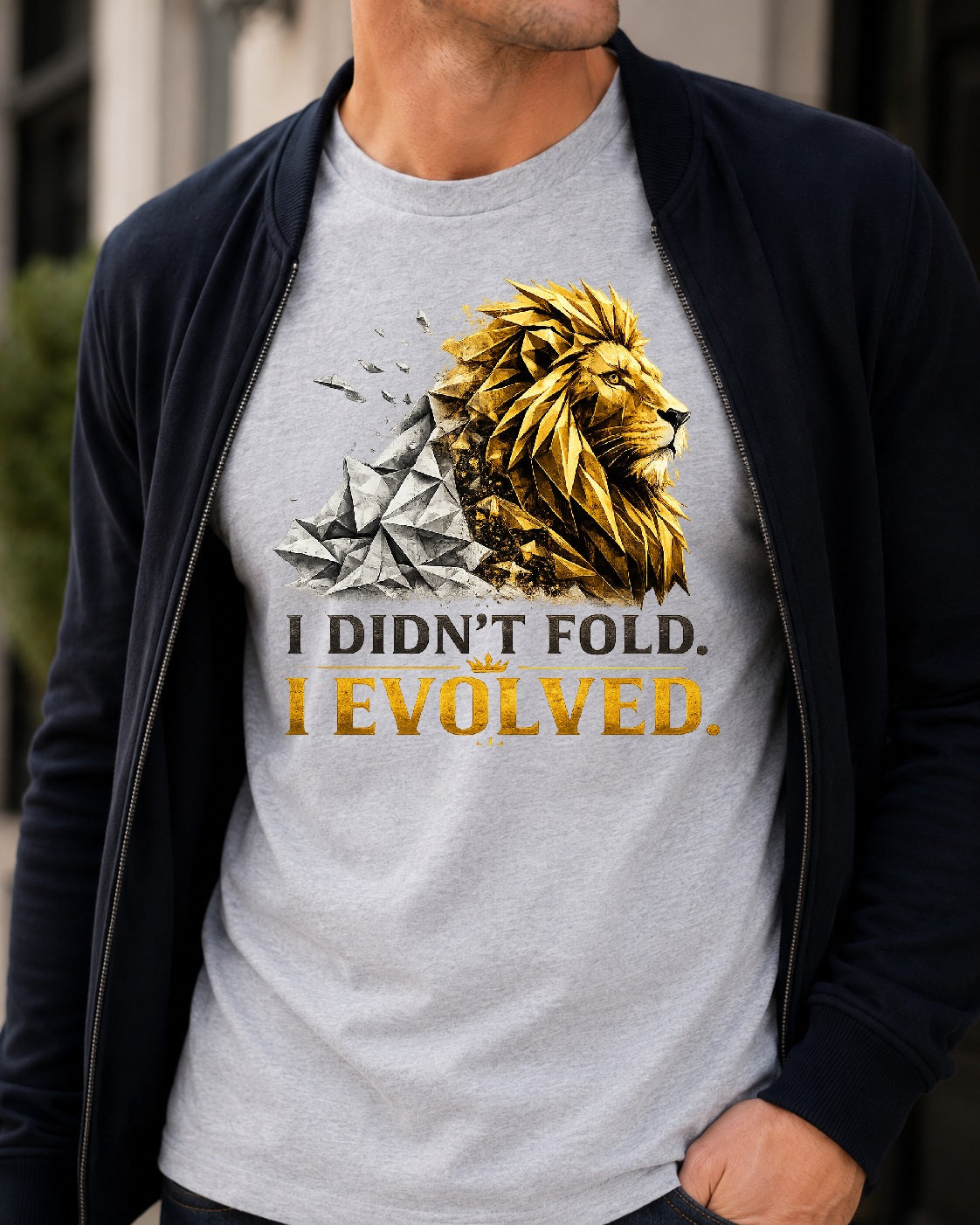 'I Didn't Fold, I Evolved' Graphic Tee