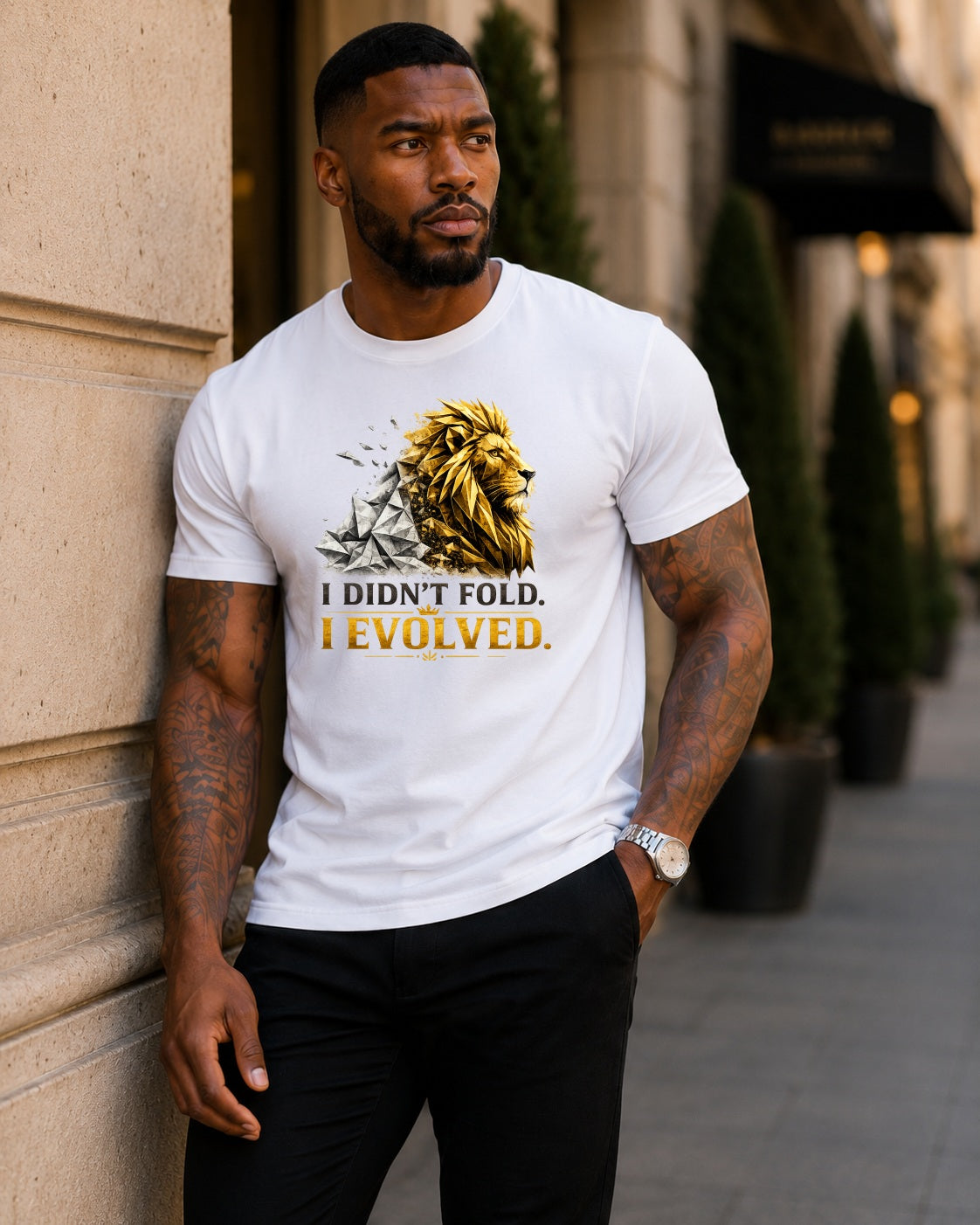 'I Didn't Fold, I Evolved' Graphic Tee