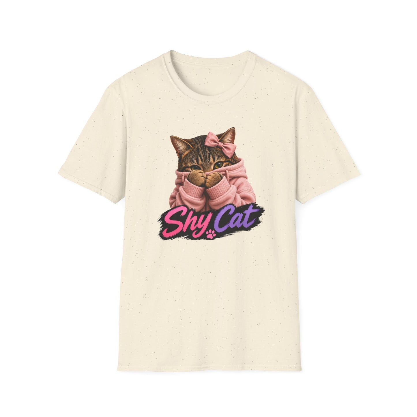 Shy Cat T-Shirt — Cute Kitten Graphic Tee