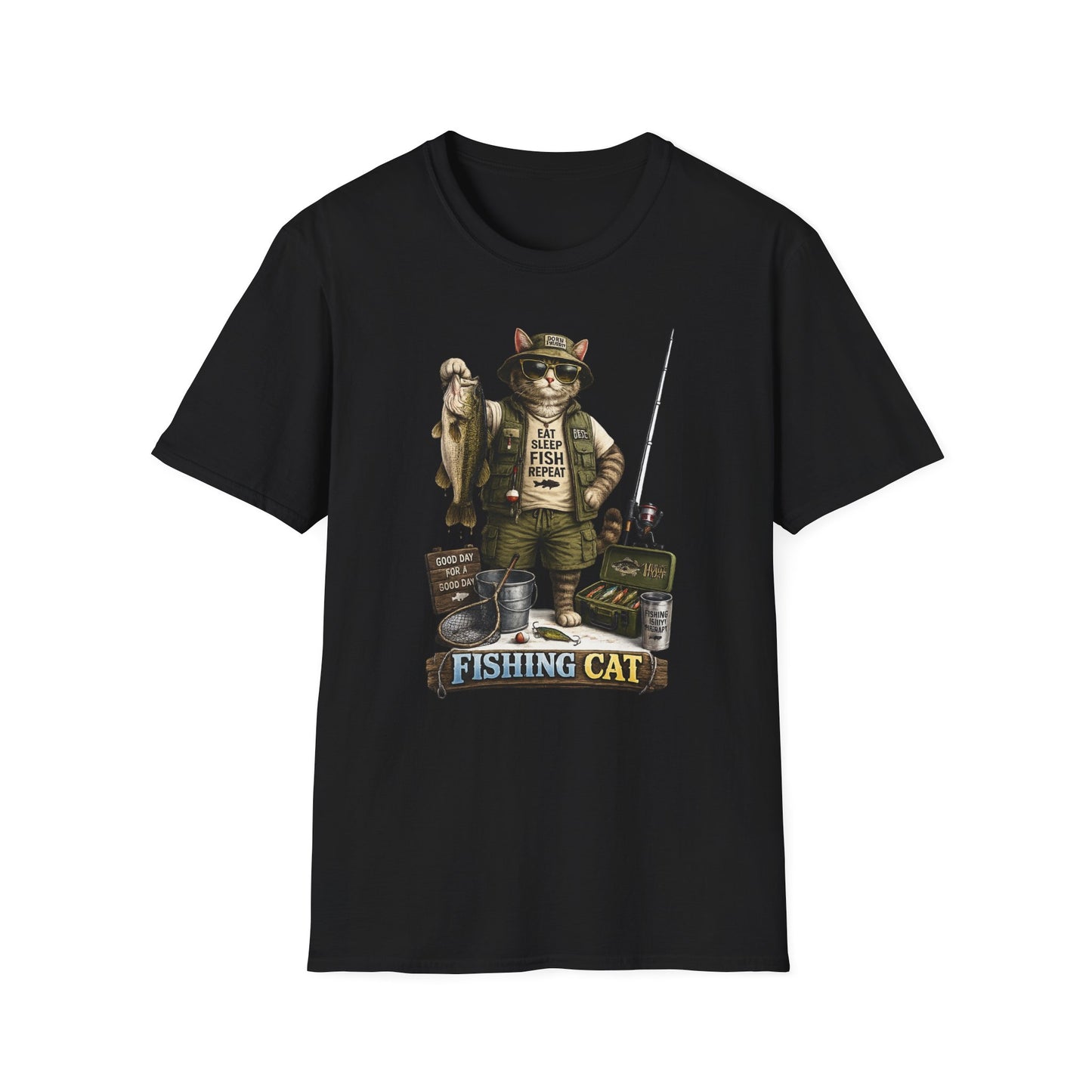 Fishing Cat Tee