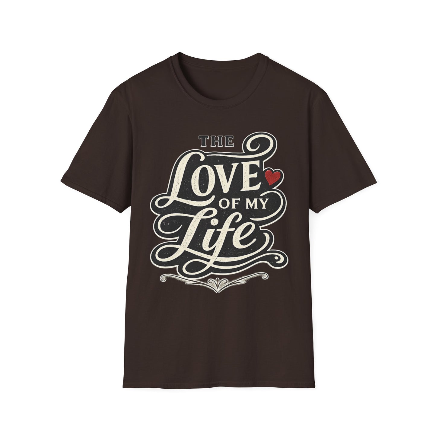 The Love of My Life T-Shirt — Romantic Tacos, Script Heart Graphic Tee