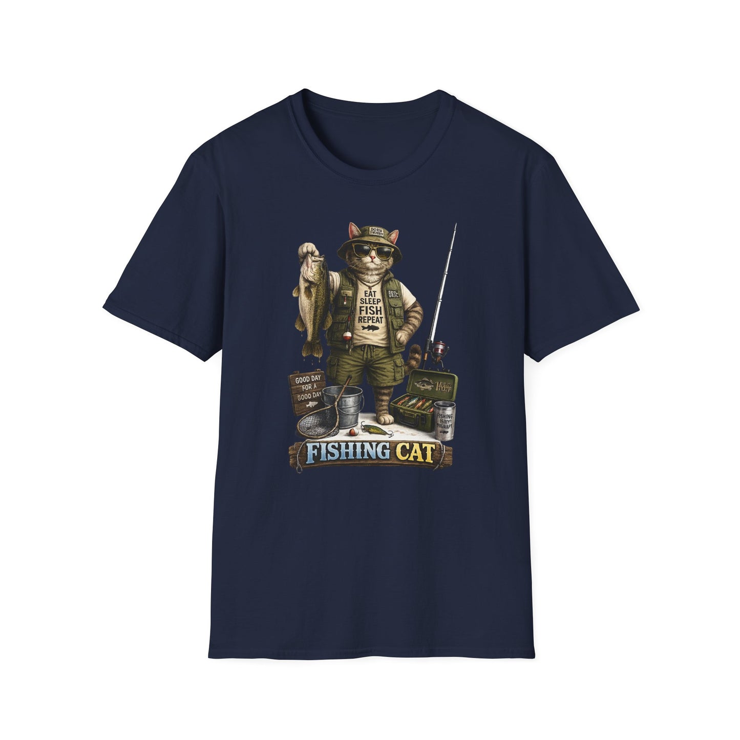 Fishing Cat Tee