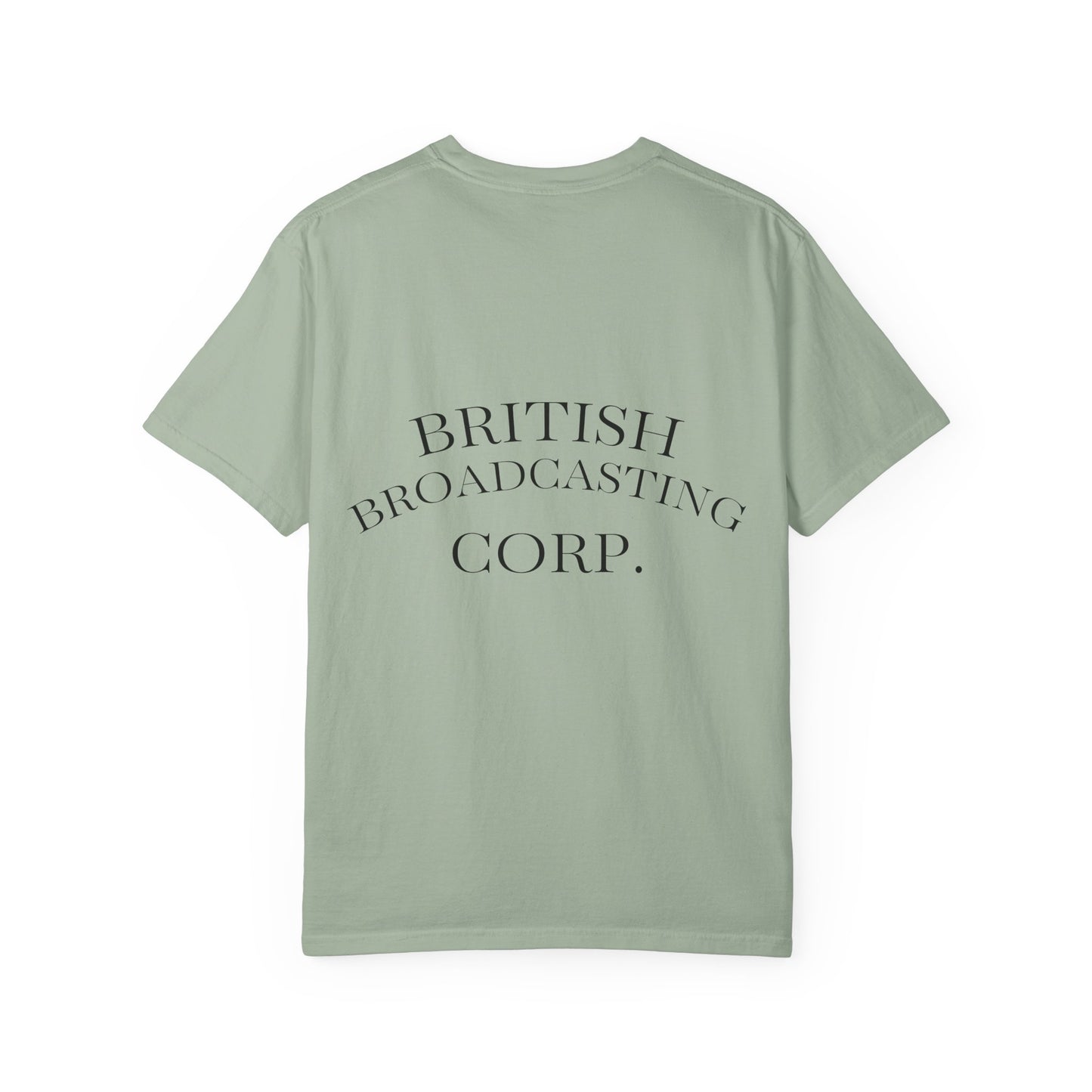 BBC Graphic T-Shirt — Classic Logo Front, "British Broadcasting Corp." Back