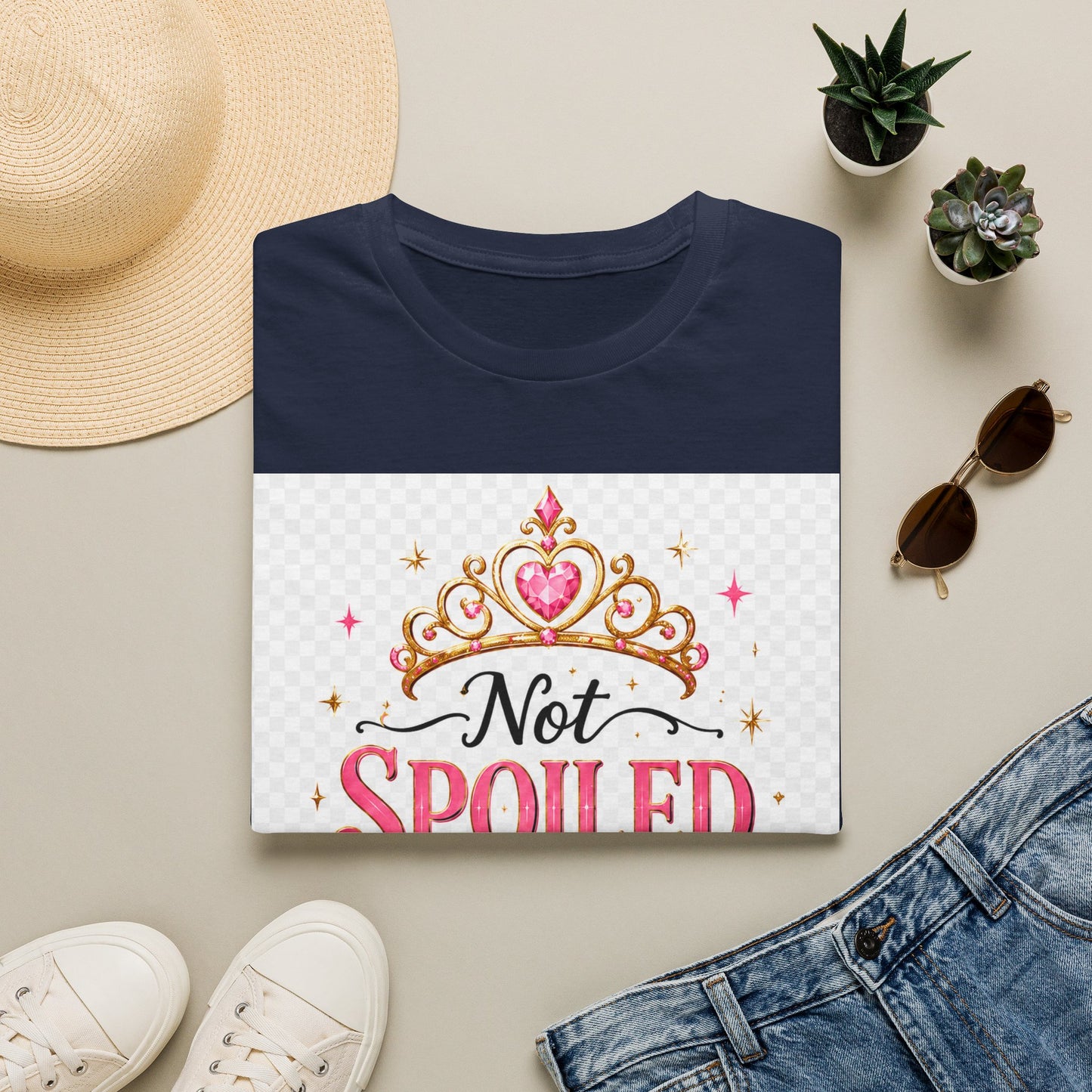 Not Spoiled Just Royal T-Shirt — Cute Princess Tiara Tee for Girls & Women