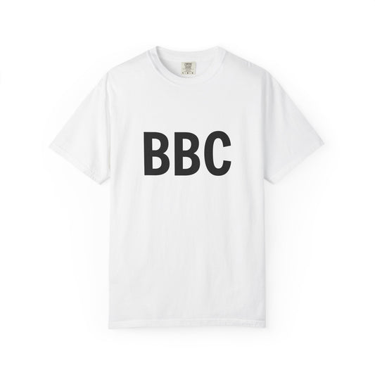 BBC Graphic T-Shirt — Classic Logo Front, "British Broadcasting Corp." Back