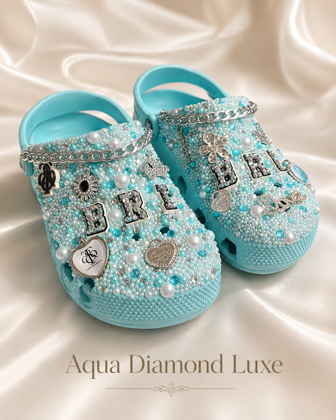 Aqua Diamond Luxe Croc