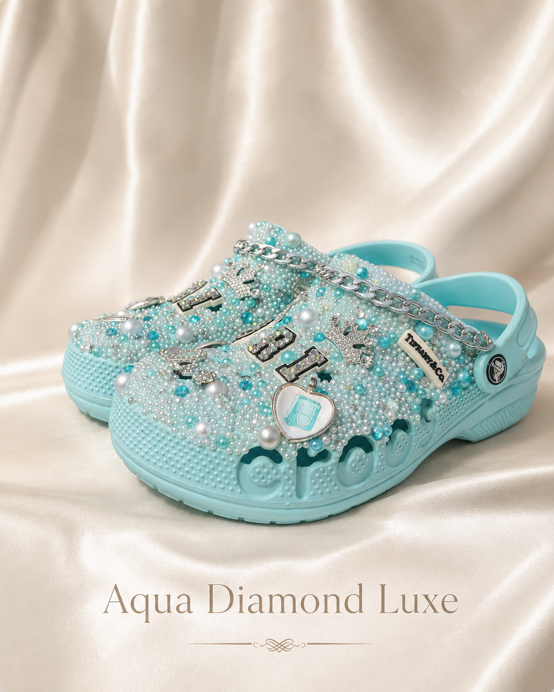 Aqua Diamond Luxe Croc