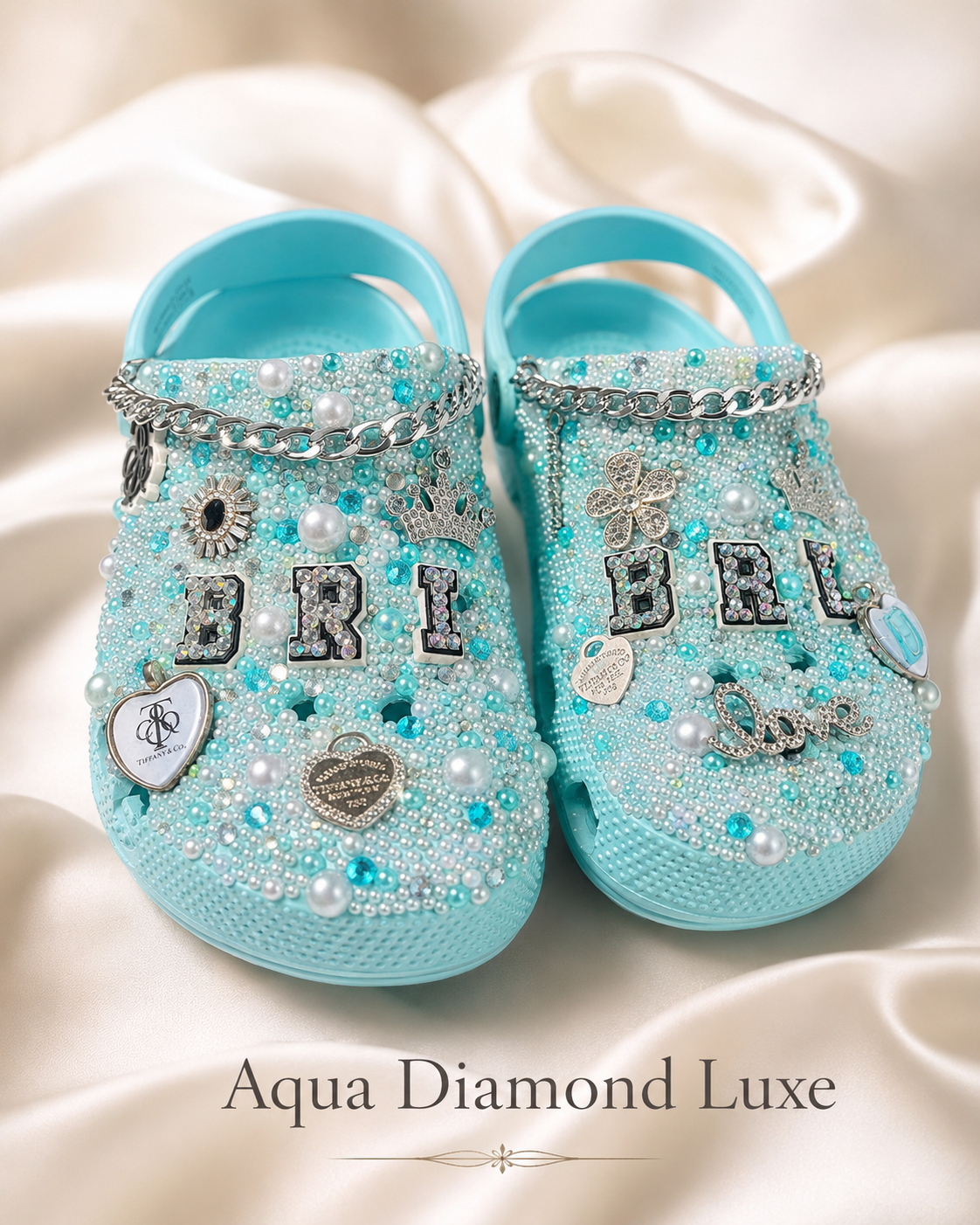 Aqua Diamond Luxe Croc