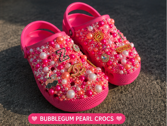 Bubblegum Pearl Luxe Crocs