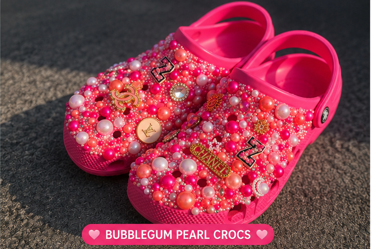 Bubblegum Pearl Luxe Crocs
