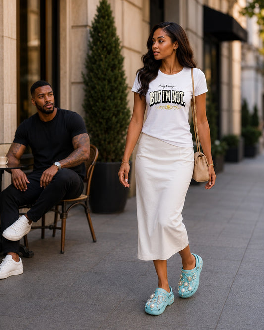I might be wrong. Graphic Tee.
