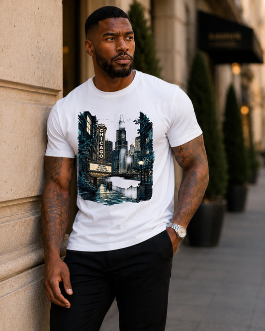 Chicago Nightscape Tee