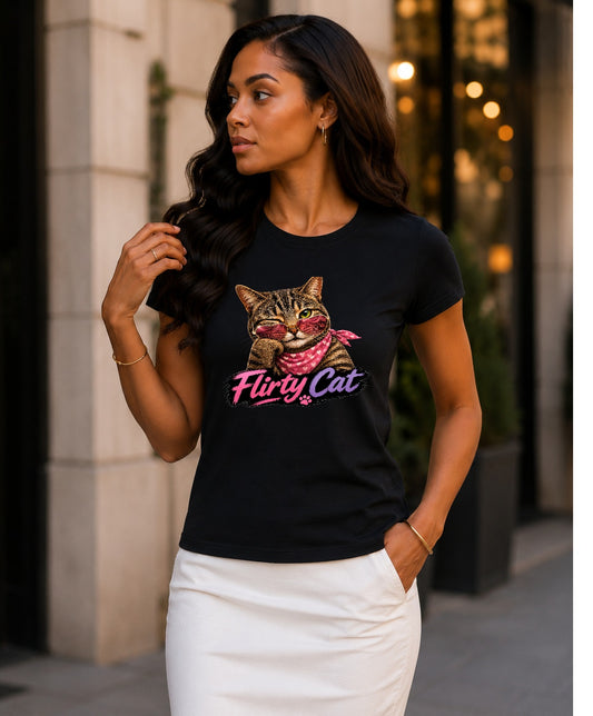 Flirty Cat Tee