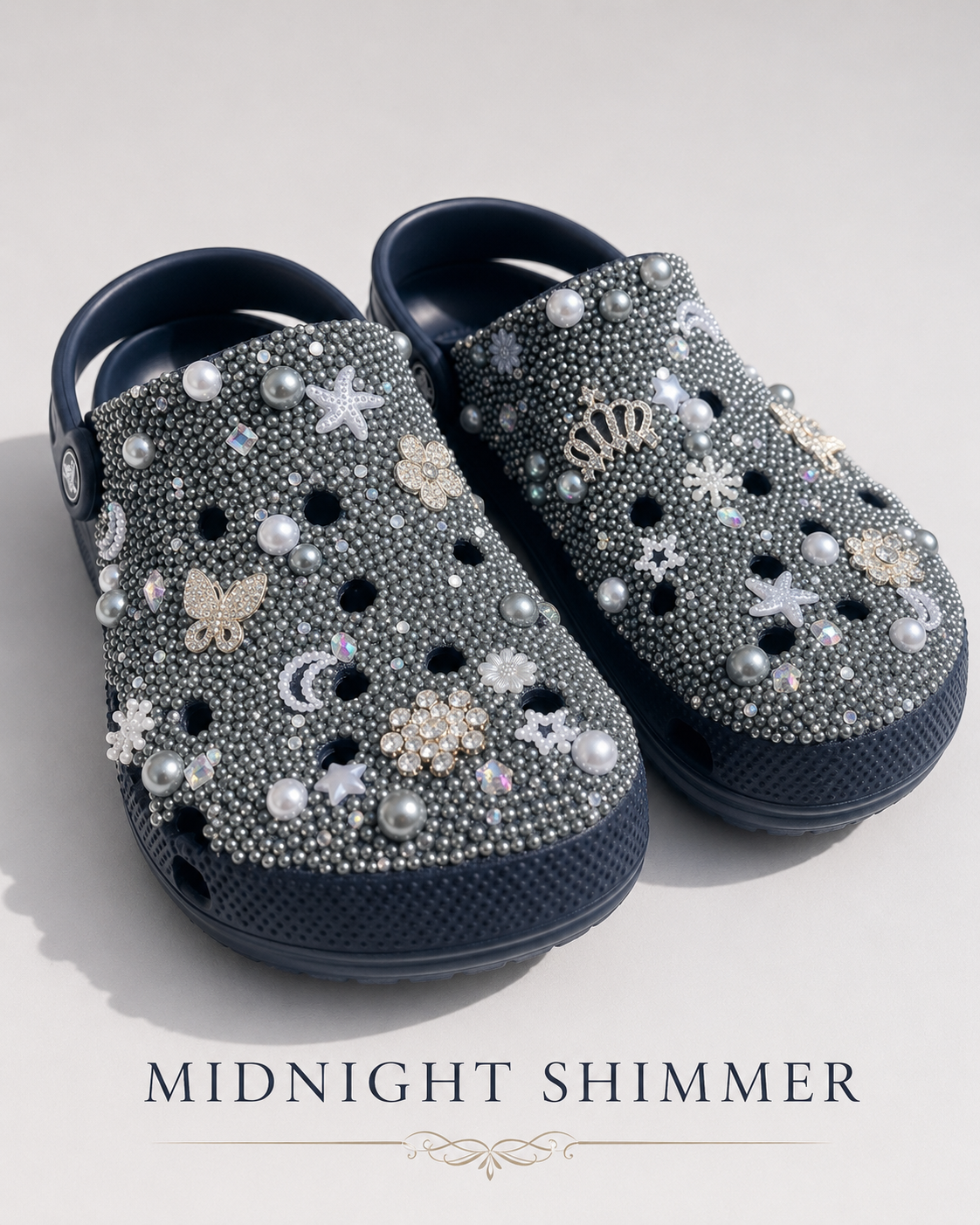 Midnight Shimmer Luxe Crocs
