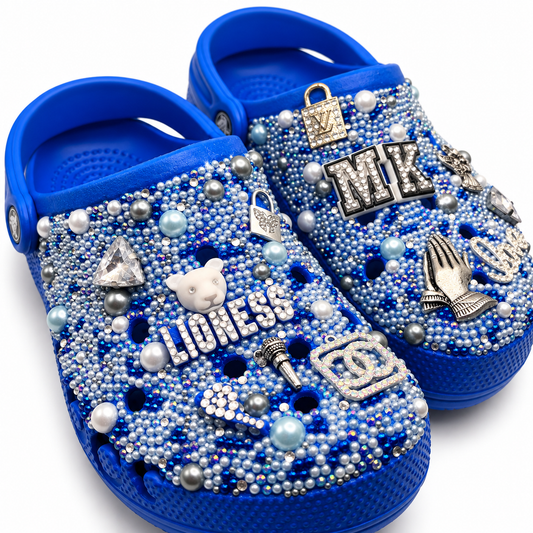 Sapphire Pearl Luxe Crocs