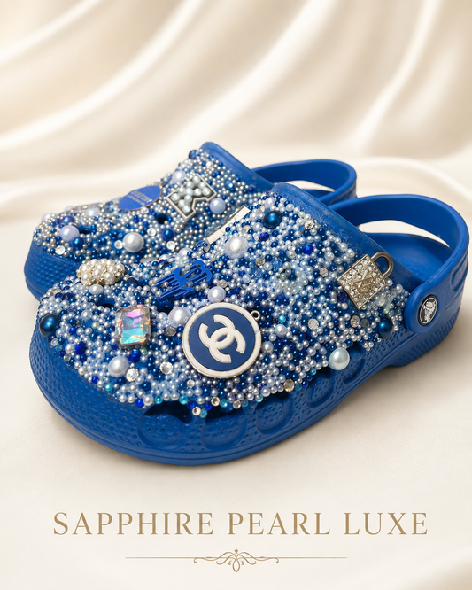 Sapphire Pearl Luxe Crocs